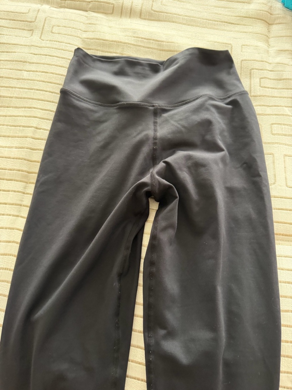 High-Waist Black Athletic Leggings